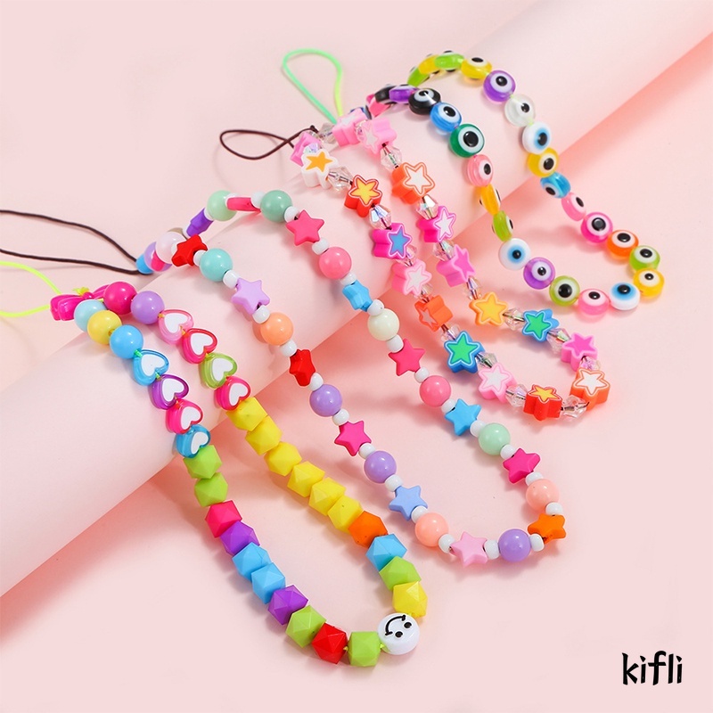 Populer Mutiara, Lembut Tembikar, Ponsel Lanyard Wanita Ponsel Case, Liontin Aksesoris