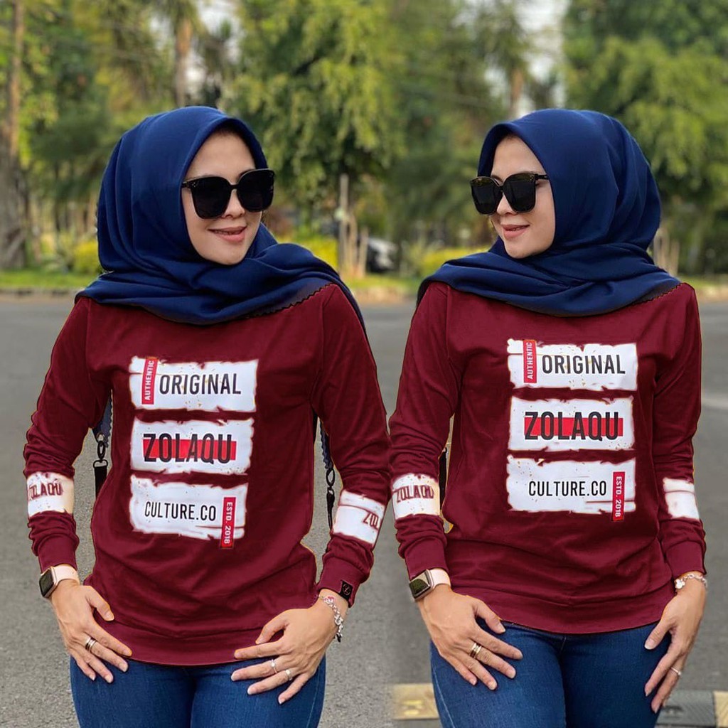 INDOBEST SWEATER CULTURE / BLOUSE WANITA LENGAN PANJANG ATASAN