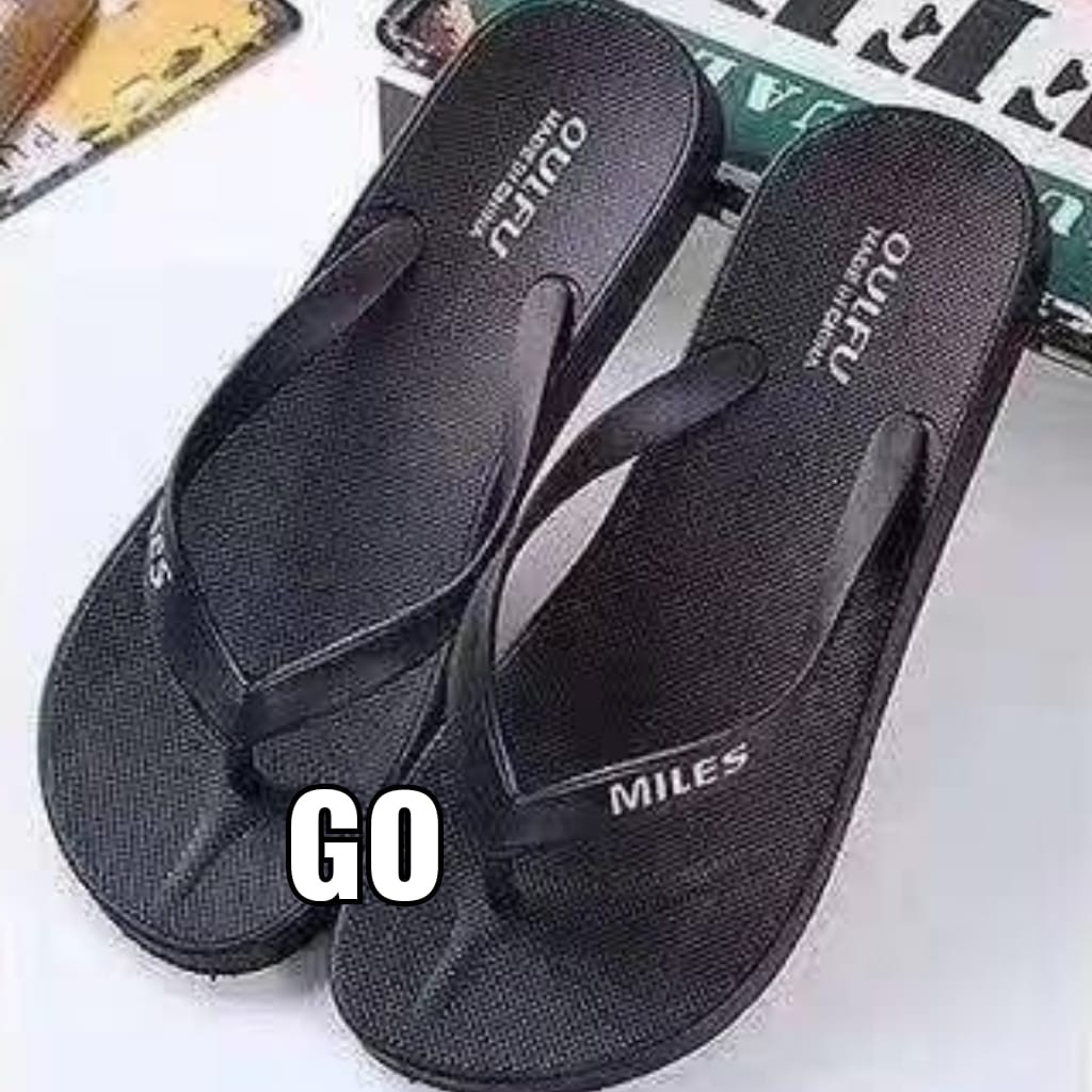 gos Import MILES PELANGI Sandal Cowok Murah Japit Casual Teplek Sendal Cewek Flat Jepit