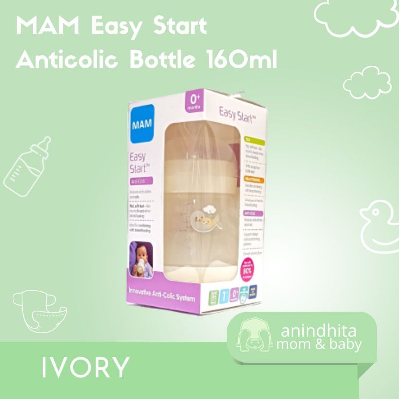 [Harga Promo] MAM Anticolic Bottle 160ml | Anti Colic Bottle | Botol Susu Mam Anti Colic