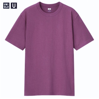 UNIQLO U Crewneck Plain T-Shirt - 100% Cotton - Unisex - Kaos Polos Pria Wanita