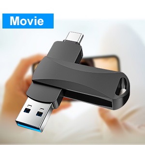 2 in 1 Flashdisk OTG Tipe C Dual Drive USB 512GB