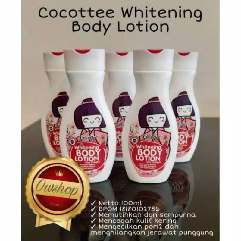 cocotte whitening body lotion