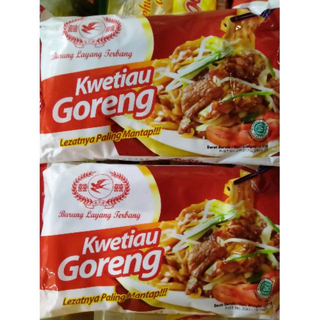 

Kwetiau goreng burung layang terbang berat 85 gram