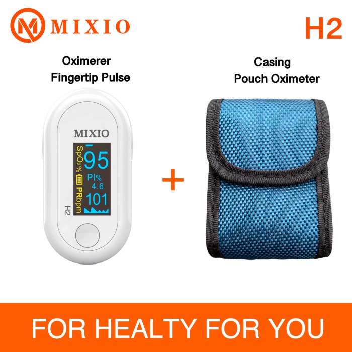 MIXIO A2 Fingertip Pulse Oximeter Sp02 Saturation Monitor