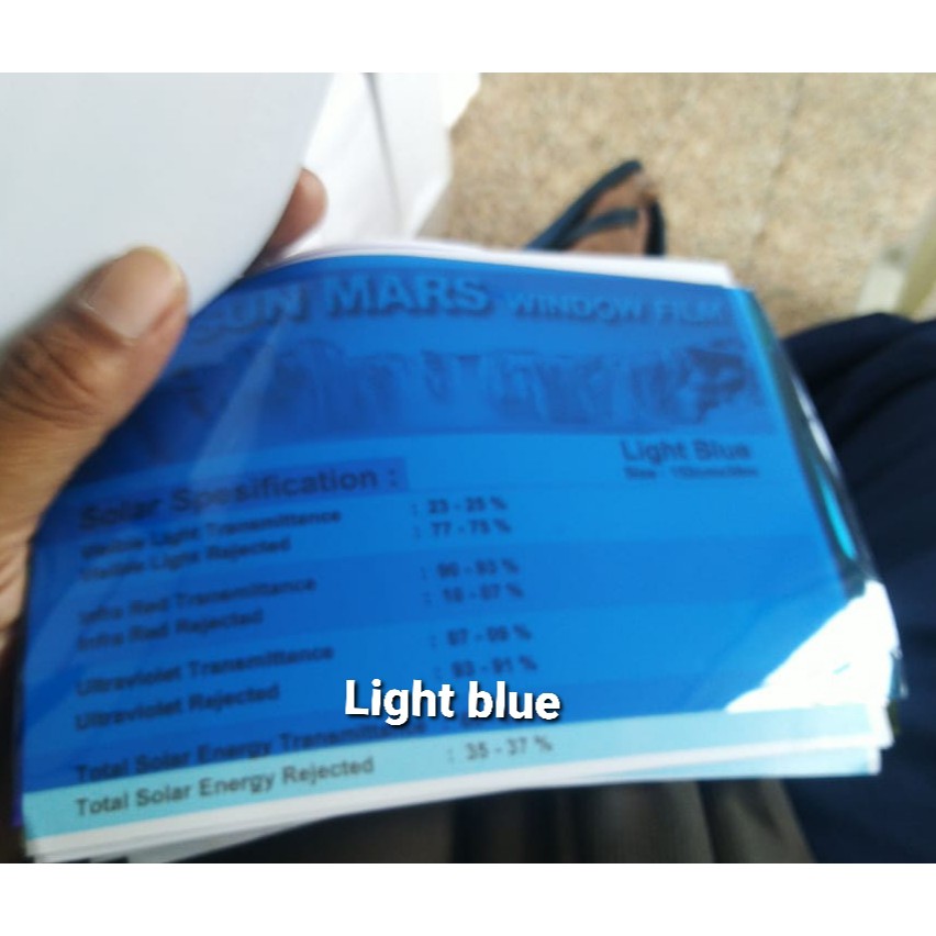 light blue kaca film sun mars fashion terbaru