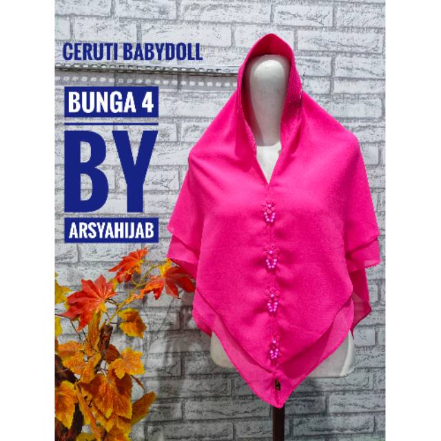 Jilbab instan ceruti babydoll standar