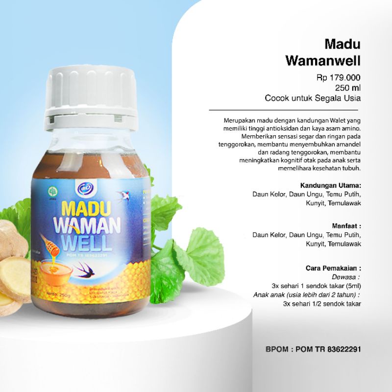 Dr O - Wamanwell/Madu Amandel Herbal/Sembuh Amandel Tanpa Operasi (Bundling 2)