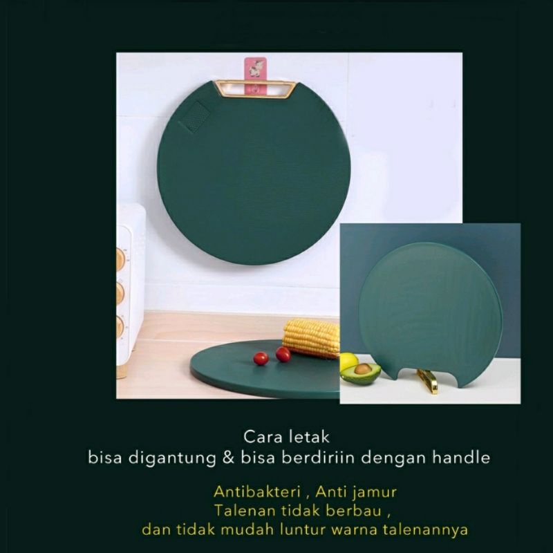 (VCM) Talenan PE Anti Jamur / CUTTING BOARD PREMIUM Dapur Hijau Emerald Kualitas Premium Tebal