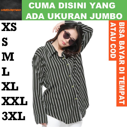 FortKlass FORTGLASS RISRUS FASHION Snowshop XXXL 3XL XXL XL L M S XS Kemeja Wanita Hem Cewek Jumbo B