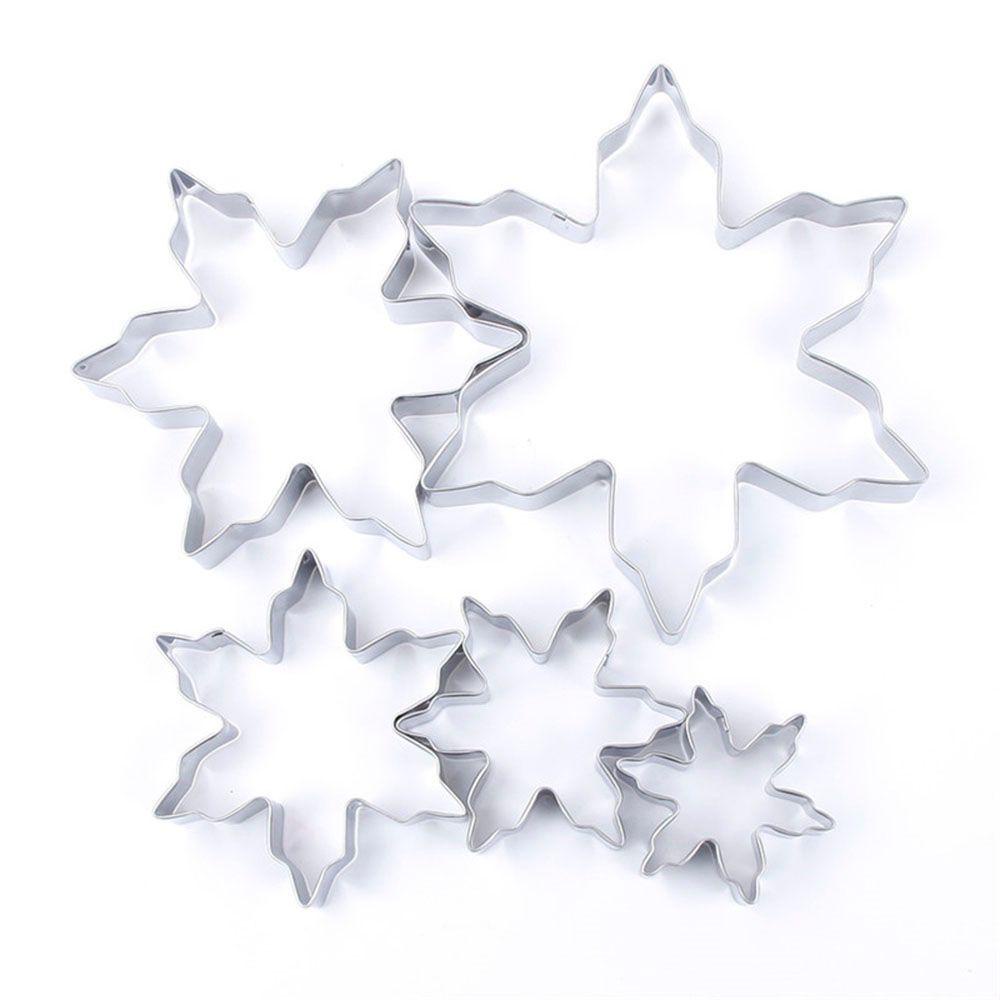 Preva 5pcs/set Cetakan Cookie Cutter DIY Alat Hias Dekorasi Kue Stainless Steel