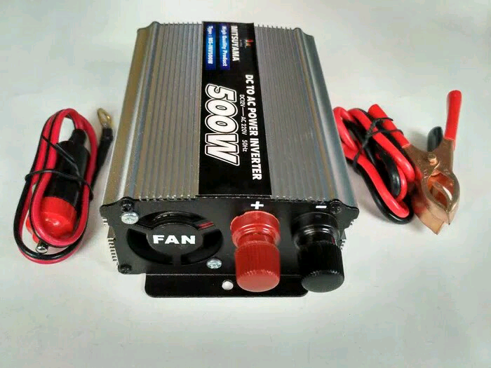 Power Inverter DC to AC 500 Watt Merek Mitsuysma With USB 5V/ Power Inverter 500W/Mitsuyama 500 watt