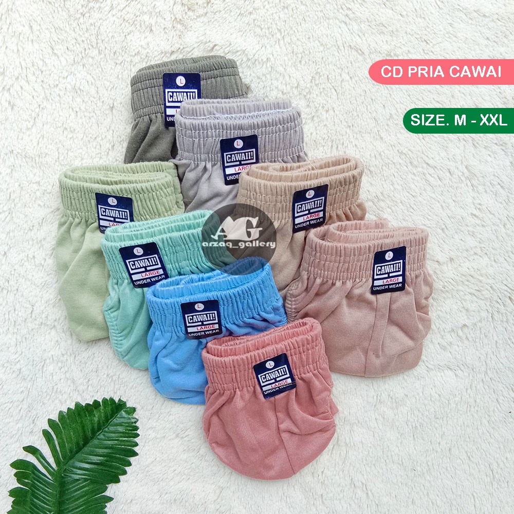 [ 3 pc ] Celana Dalam Pria CAWAI / CD Pria Dewasa Karet Kerut Berkwalitas | Cd Pria Dewasa | Pakaian Dalam Pria | Cd