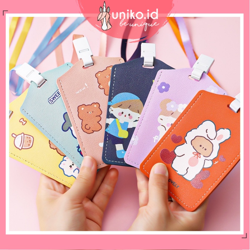 

UNIKO.ID - GANTUNGAN TALI KARTU AKSES KANTOR MRT BUSWAY LANYARD CARD HOLDER MOTIF KARTUN