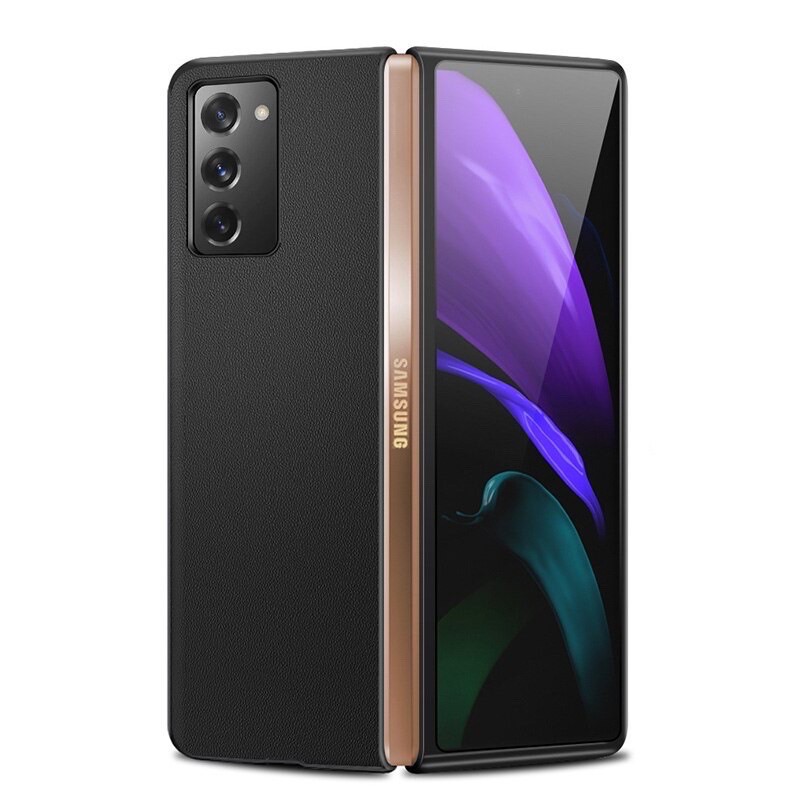 Samsung Galaxy Z Fold 2 Case Premium Leather Case Hard Back Original
