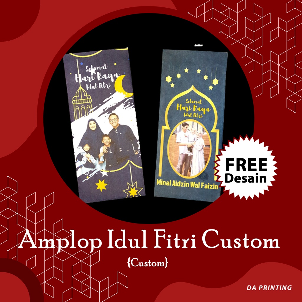 

[SPESIAL LEBARAN] Amplop Lebaran Custom/ Amplop Idul Fitri 2022 Custom