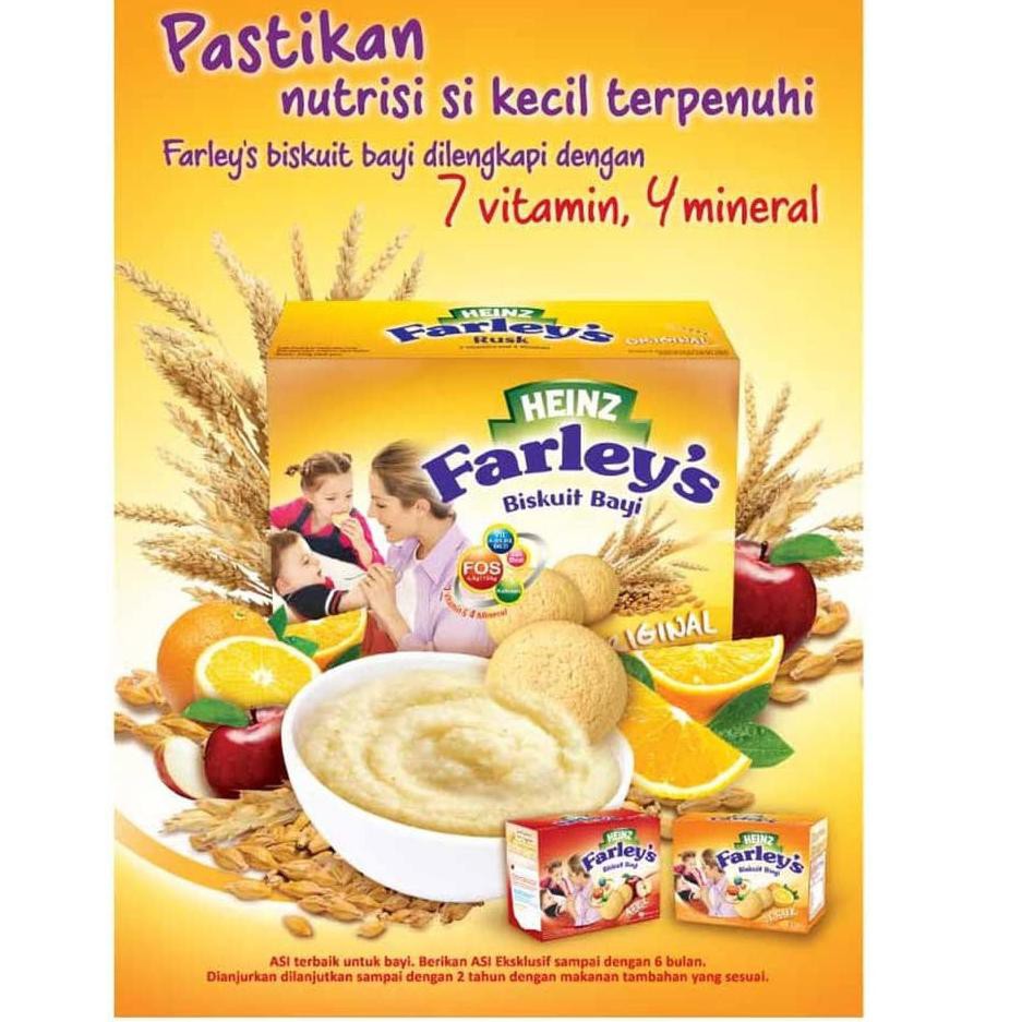 Import Terbaik Heinz Farley's Biskuit Bayi 120gr / Heinz Farley Biskuit / Biskuit Bayi / Babylexx