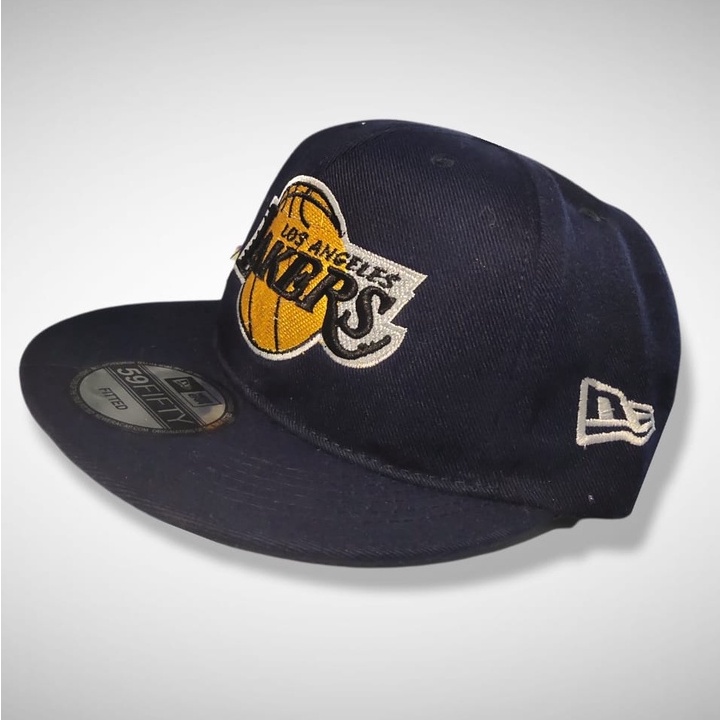 Topi Snapback / Hiphop Lakers Trucker Hat Bordir Kualitas Premium