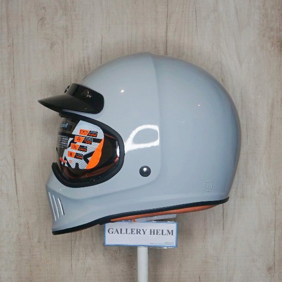 INK Trooper Solid Asphalt Grey / helm FULL face / helm cakil / Helm ink