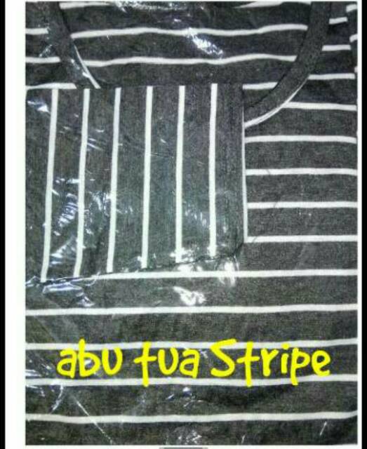 CROP XL TANGAN PENDEK / STRIPE TEE / BAJU MURAH