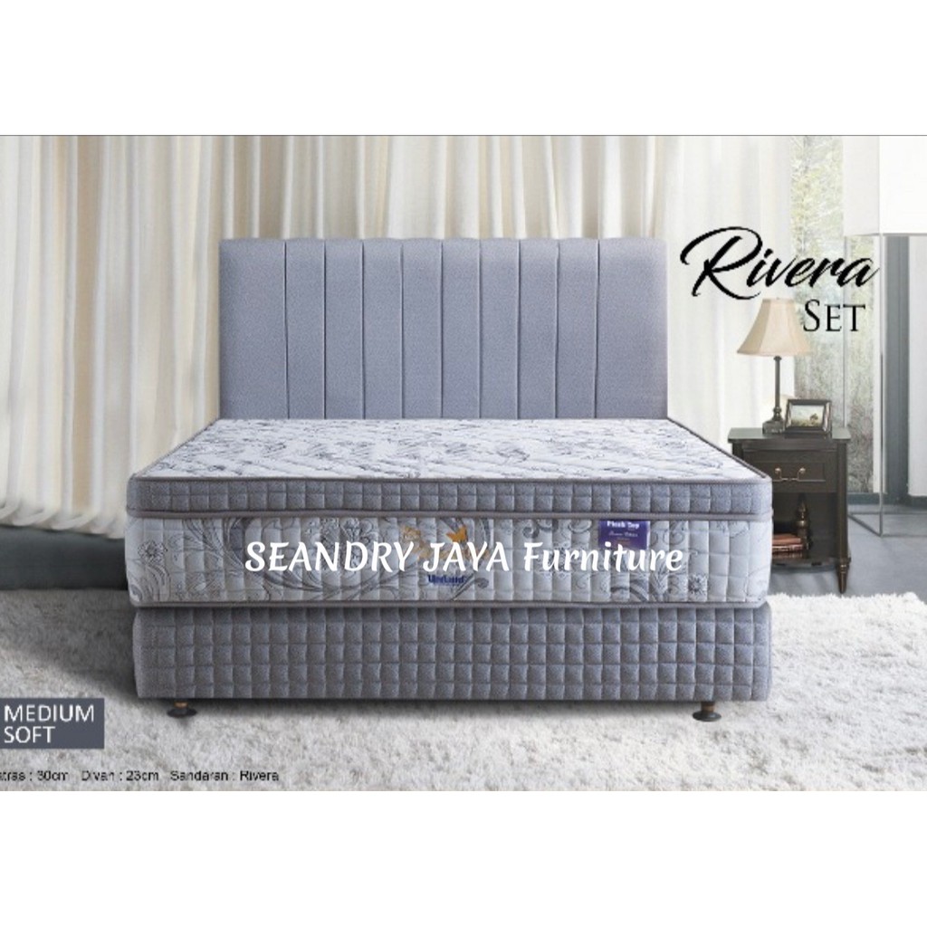 SPRING BED UNILAND /  PLUSH TOP / FULL SET/PROMO MURAH/FURNITURE DEPOK/CIBINONG,JAKARTA,BOGOR,CINERE