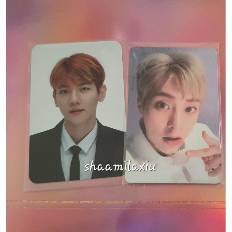 Photocard Exo Baekhyun ticket holder Tihol elyxion pc poca xiumin blooming days