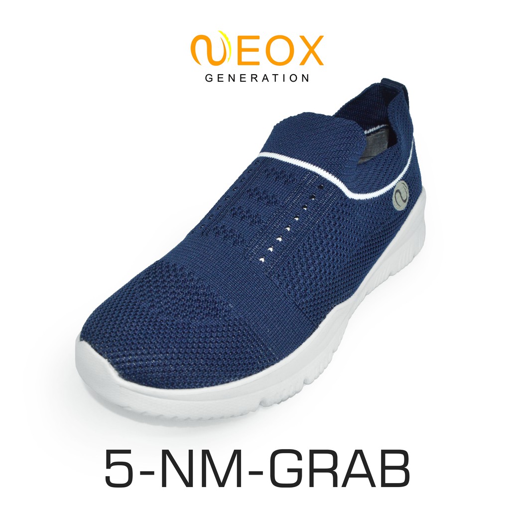 Sepatu Sneakers Slip On Pria Wanita Neox by Ardiles Model Grab Biru