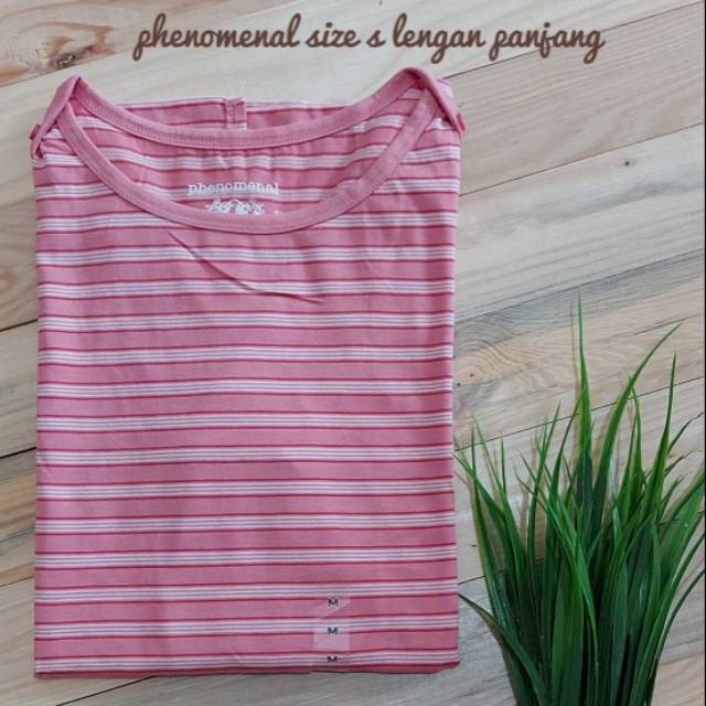 KAOS PHENOMENAL MOTIF SALUR PHENOMENAL ORIGINAL MATAHARI KAOS WANITA LENGAN PANJANG T-SHIRT