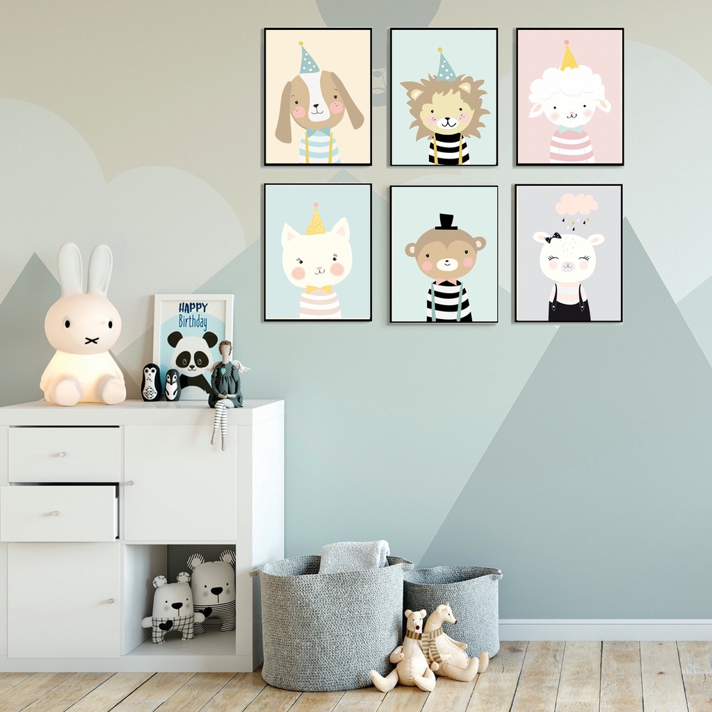 Hiasan Dinding Kamar Bayi A4 Pajangan Anak Dekorasi Bayi Wall Decor Tema Pajangan Bayi A M Shopee Indonesia