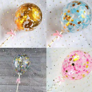 Cake Topper Ballon Confetti