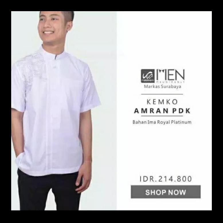SALE BAJU KOKO KEMKO AMRAN PDK RABBANI ORIGINAL EDISI TERBATAS KOKO LAKI-LAKI TERMURAH ALH