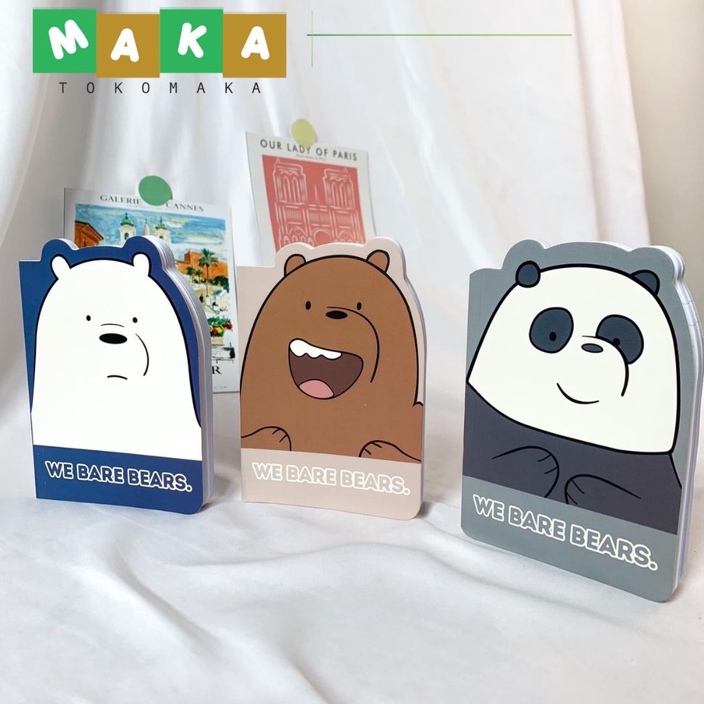 

buku a6 we bare bear buku diary buku kecil notebook