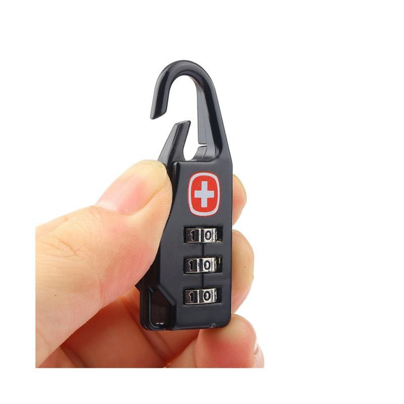 Gembok Swiss Password Code Lock - Gembok Koper - Zipper Lock