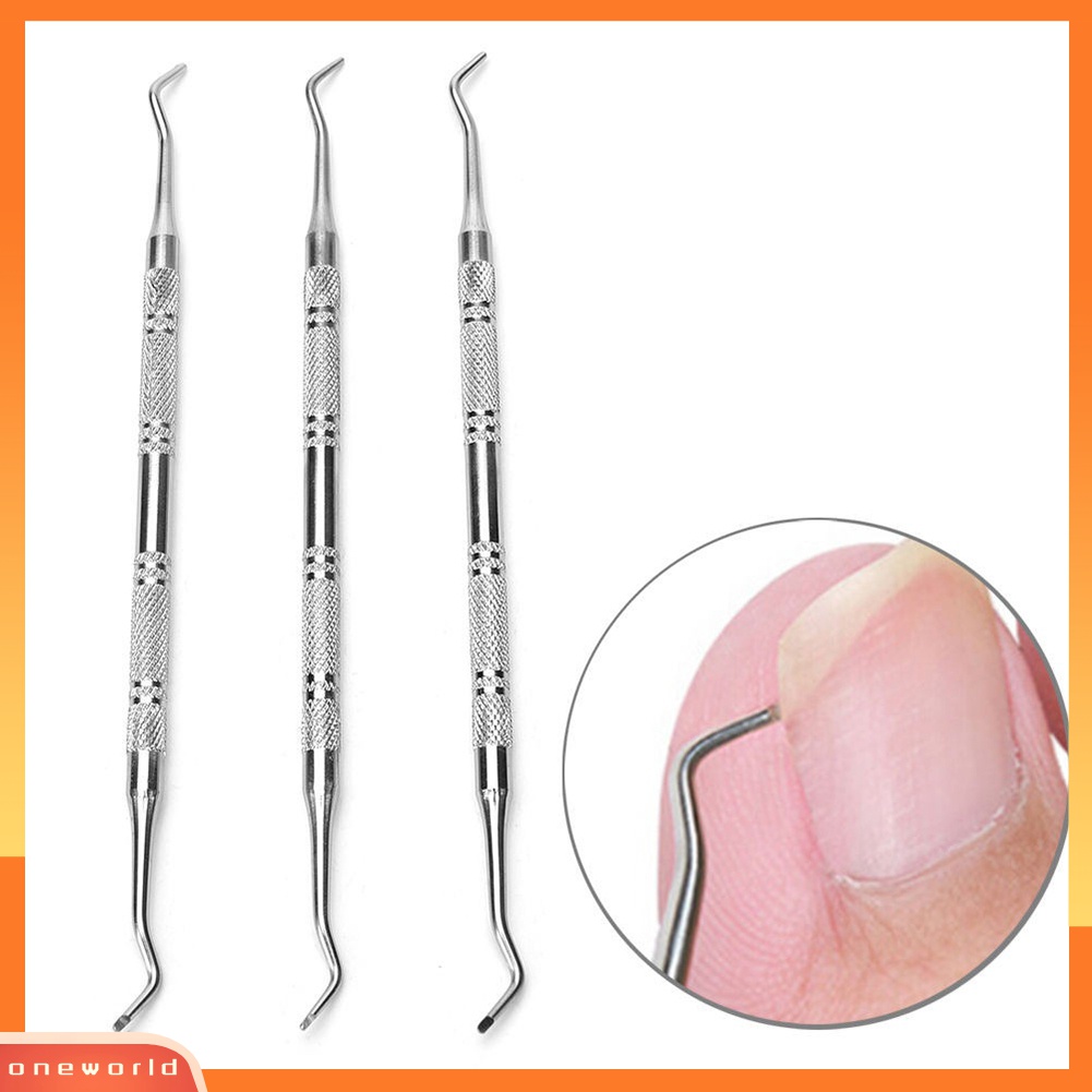 (ONWO) Alat Pengangkat / Koreksi Kuku Kaki Tumbuh Ke Dalam Bahan Stainless Steel Untuk Pedicure