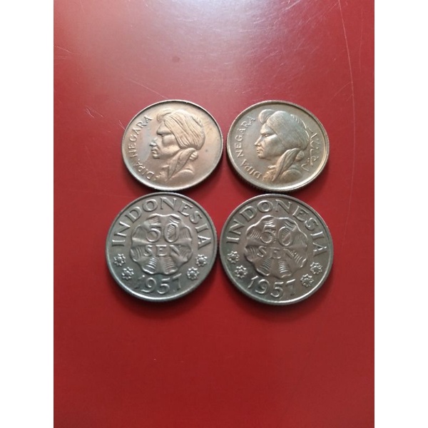 Paket Mahar Koin 2 Rupiah (50 sen × 4 = 200 sen = 2 Rupiah)