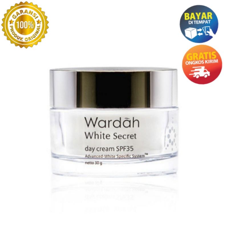 Wardah White Secret Day Cream 30gr Skincare Original ampuh menghilangkan noda hitam Dan flek