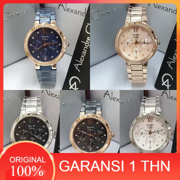 JAM TANGAN WANITA ALEXANDRE CHRISTIE AC 2766 AC2766 ROSEGOLD ORIGINAL