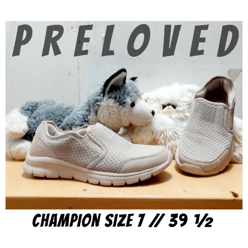 GRATIS ONGKIR PRELOVED Sepatu Champion Men's Encore Slip-On - Nude size 39 ½