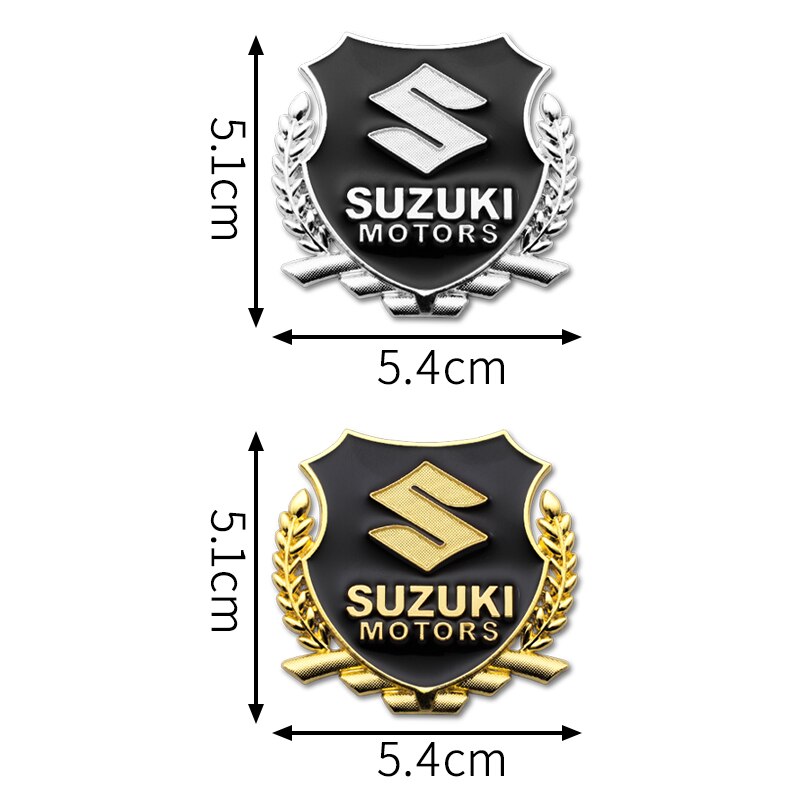 2Pcs 3D MOTOR Mobil Logo Mobil Emblem Badge Decal Sticker Untuk Suzuki ERTIGA Swift XL7 SX4 Jimy vitara jimy