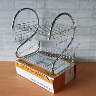 Rak Piring Stainless 2 Susun