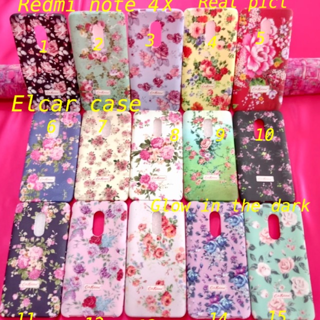 Soft case softcase silikon sarung hp motif flower bunga xiaomi redmi note 4x note4x mediatex
