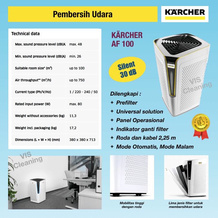 Air Purifier Karcher AF 100 (Pembersih Udara)