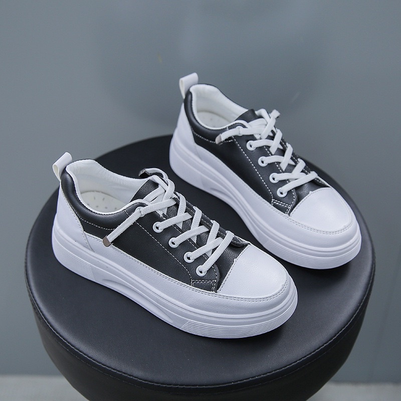 AVANCEID 1801 Sepatu Sneakers Wanita Sekolah Olahraga Sport Hitam Putih Import