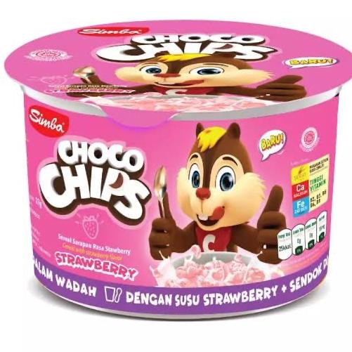 

Simba Choco Chips Pink Strawberry Sereal Cereal Mangkok Cereal Anak