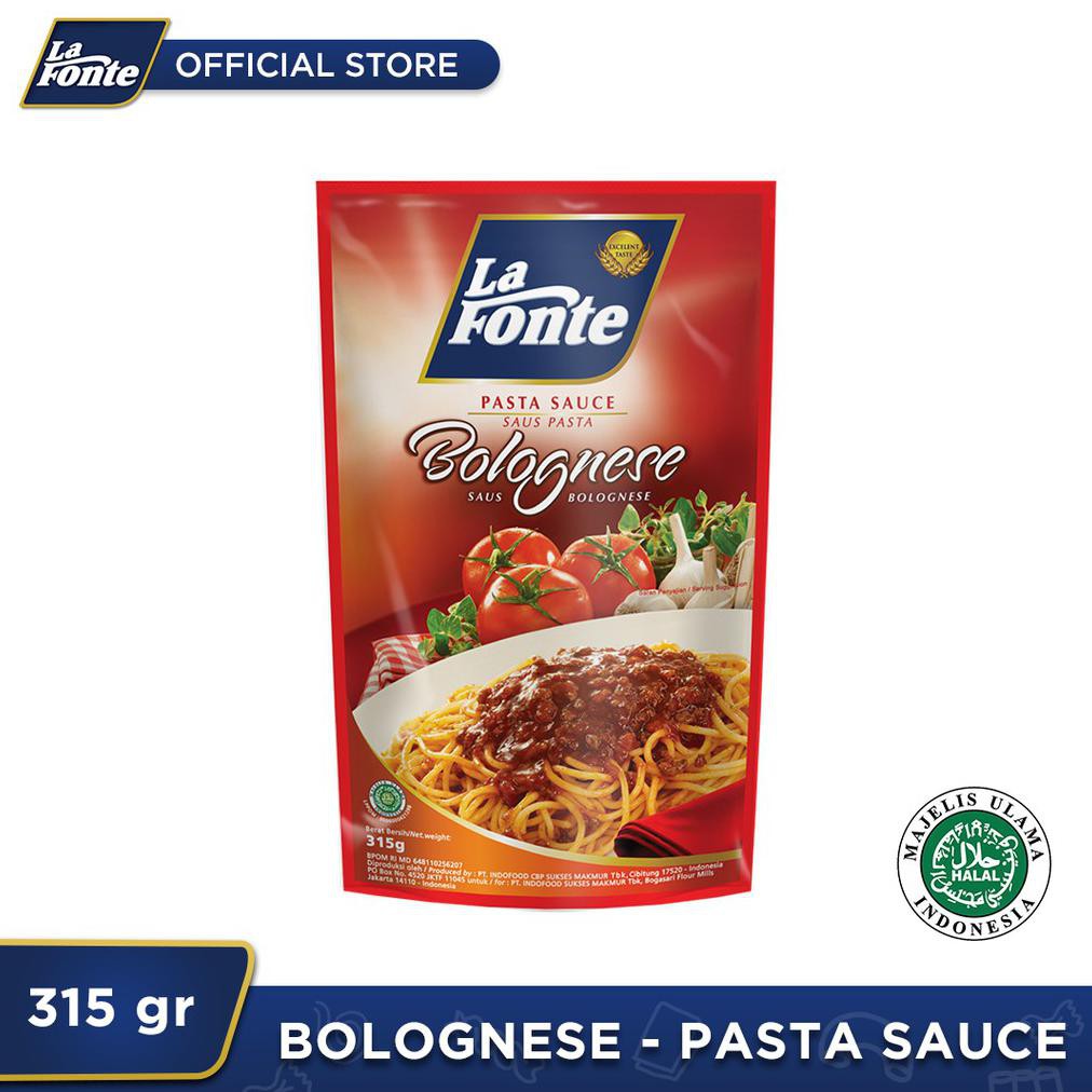

Terlaris La Fonte Saos Pasta Bolognese 315Gr - 1 Pc