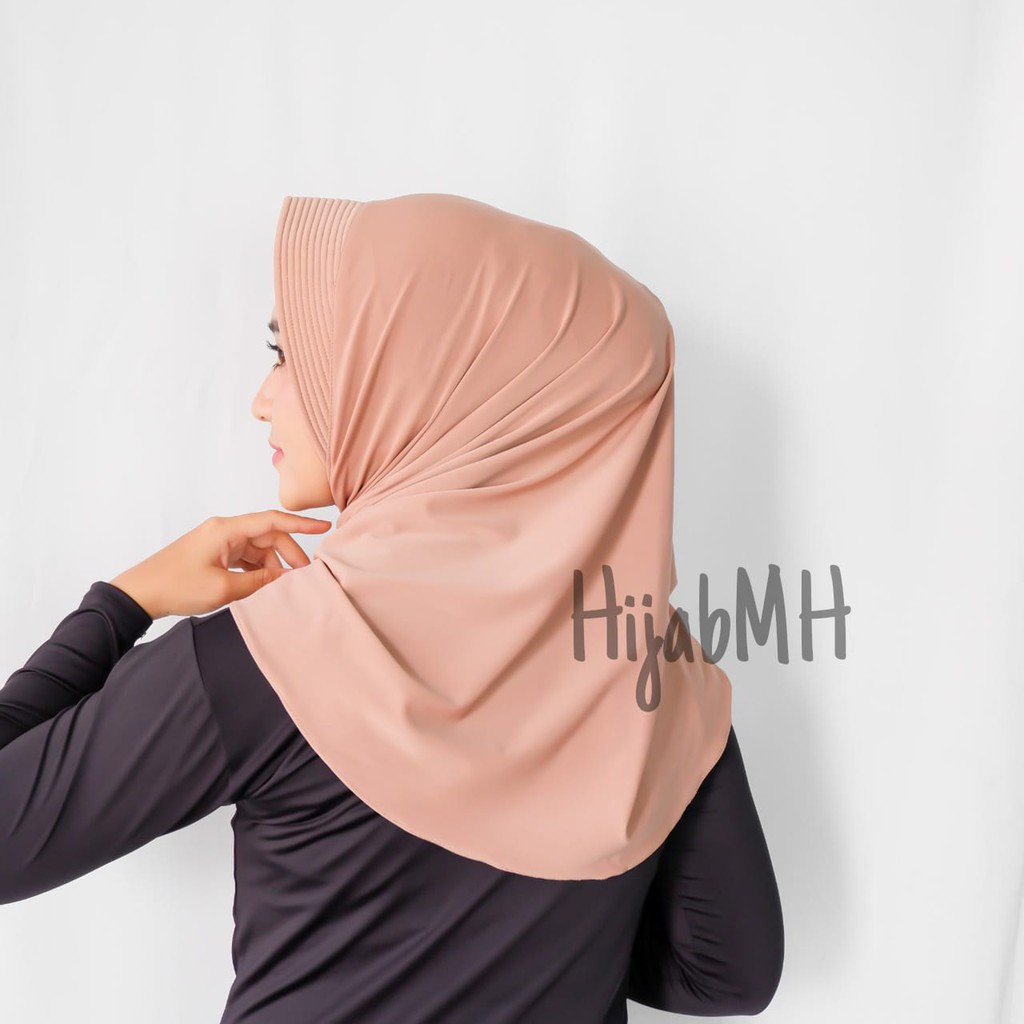 [PREMIUM] jilbab instan / jilbab sport / hijab olahraga / bahan jersey / tidak bikin geurah