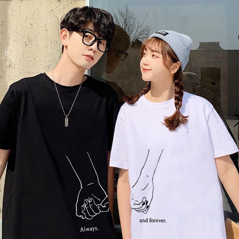 kaos couple terbaru baju couple distro model korea Always & Forever