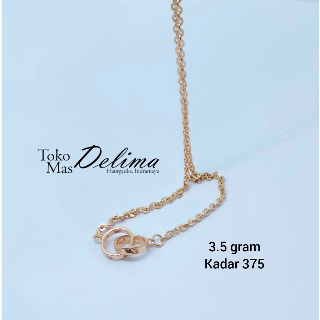 Kalung Emas Asli Model Cartier 3.5 Gram Kadar 375