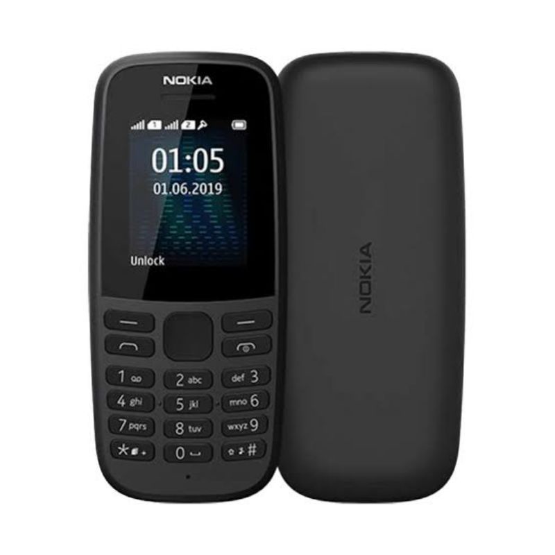 HP Jadul Nokia 105  Nokia 110 Model Baru RESMI TAM Original-105 Black