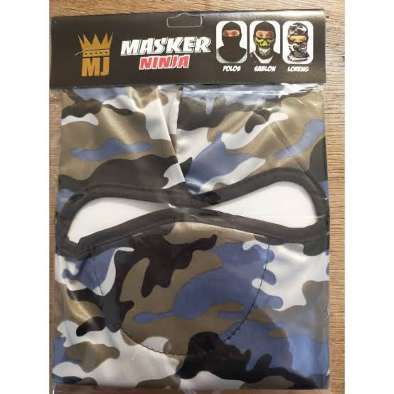 Masker Ninja Hitam Polos / Masker Ninja Balaclava Full / Masker Penutup Muka Polos